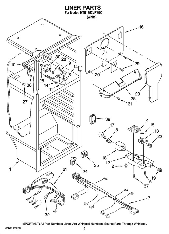 Diagram for MTB1852VRW00
