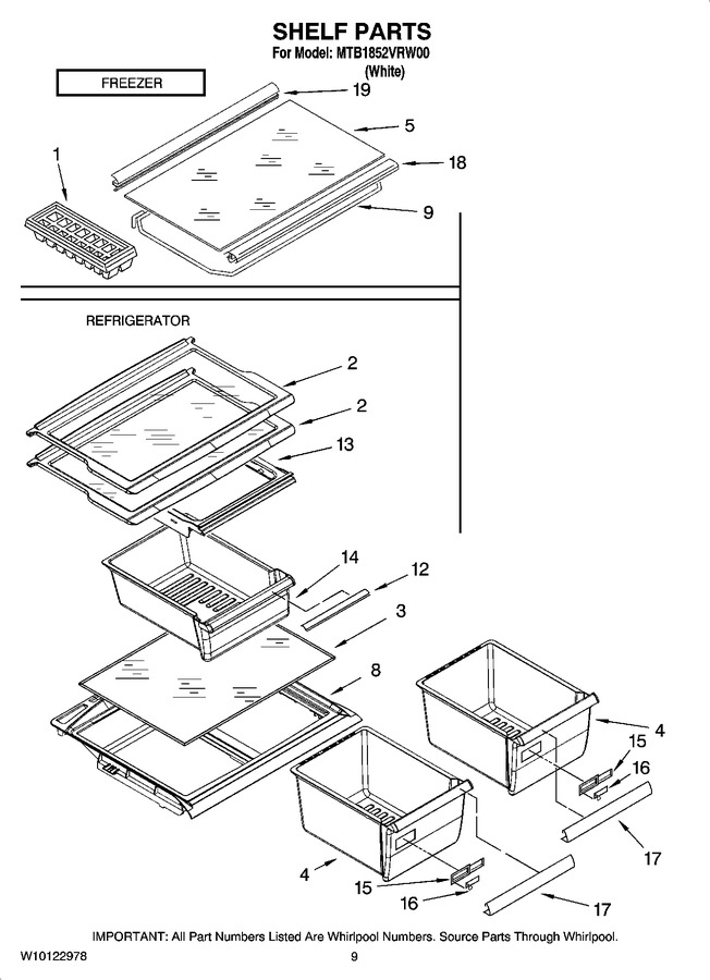 Diagram for MTB1852VRW00
