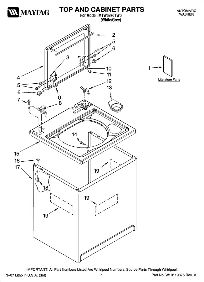 Diagram for MTW5870TW0