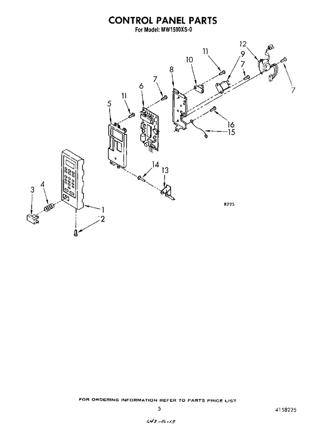 Diagram for MW1500XS0