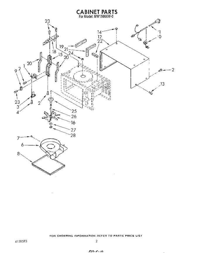 Diagram for MW1500XW0