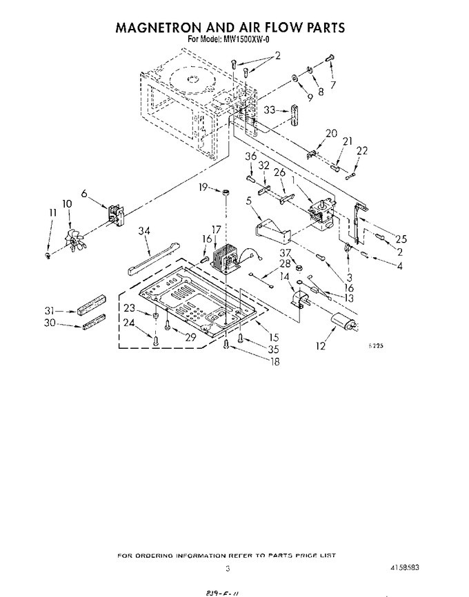 Diagram for MW1500XW0