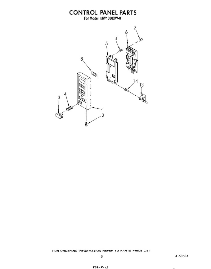 Diagram for MW1500XW0