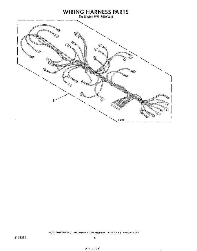 Diagram for MW1500XW0