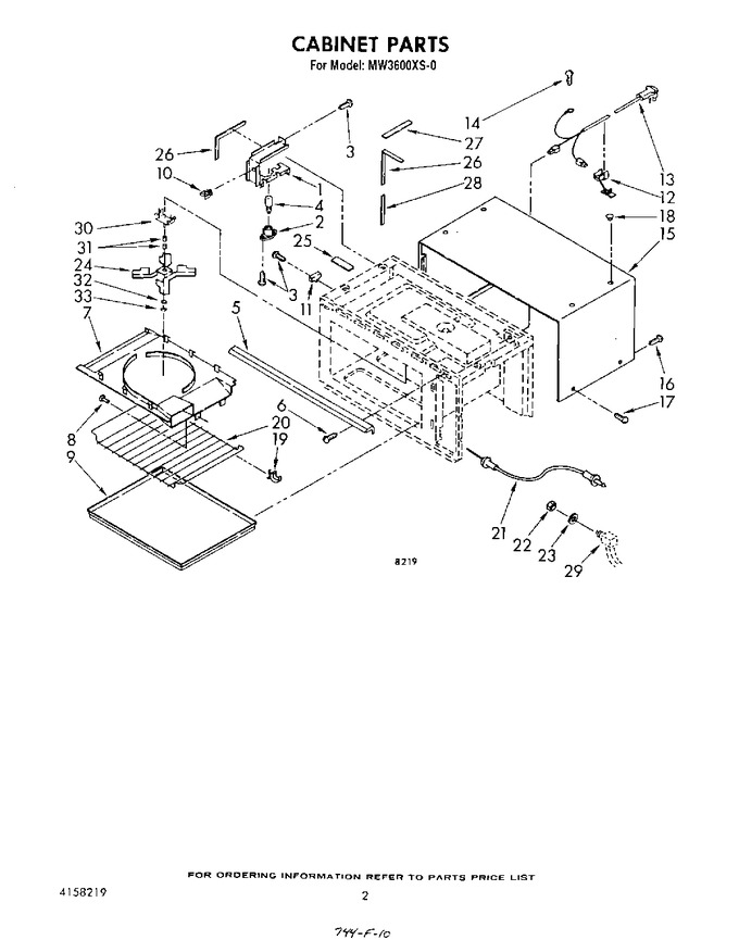 Diagram for MW3600XS0
