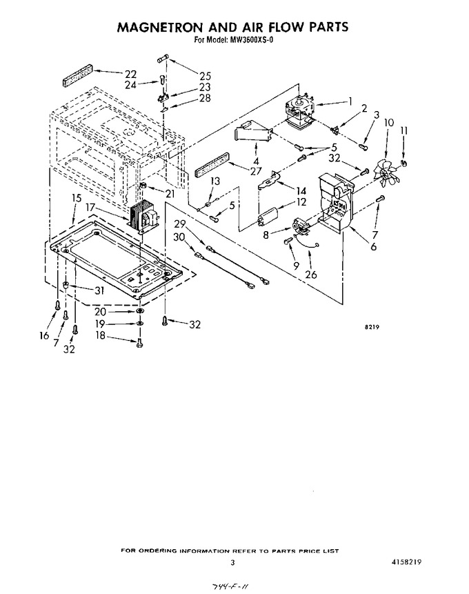 Diagram for MW3600XS0