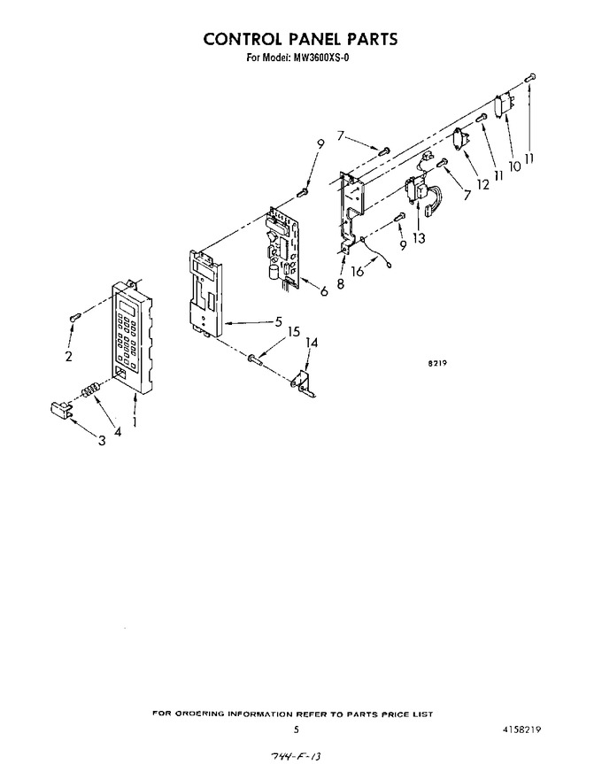 Diagram for MW3600XS0