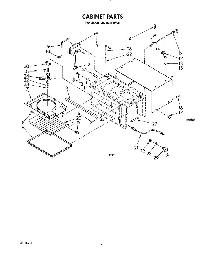 Diagram for MW3600XW0