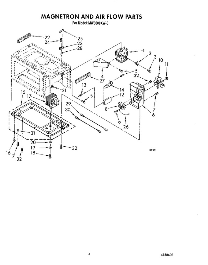 Diagram for MW3600XW0
