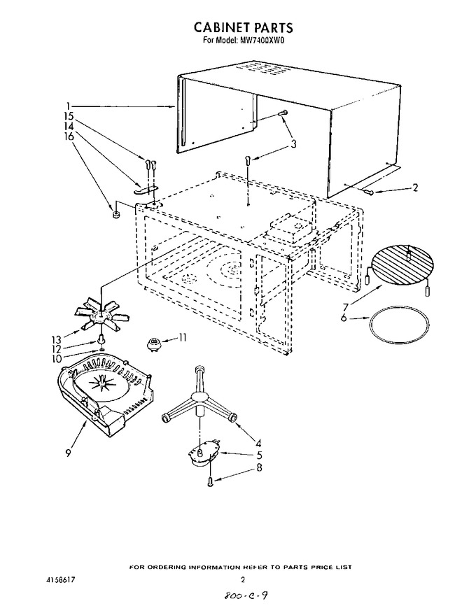 Diagram for MW7400XW0