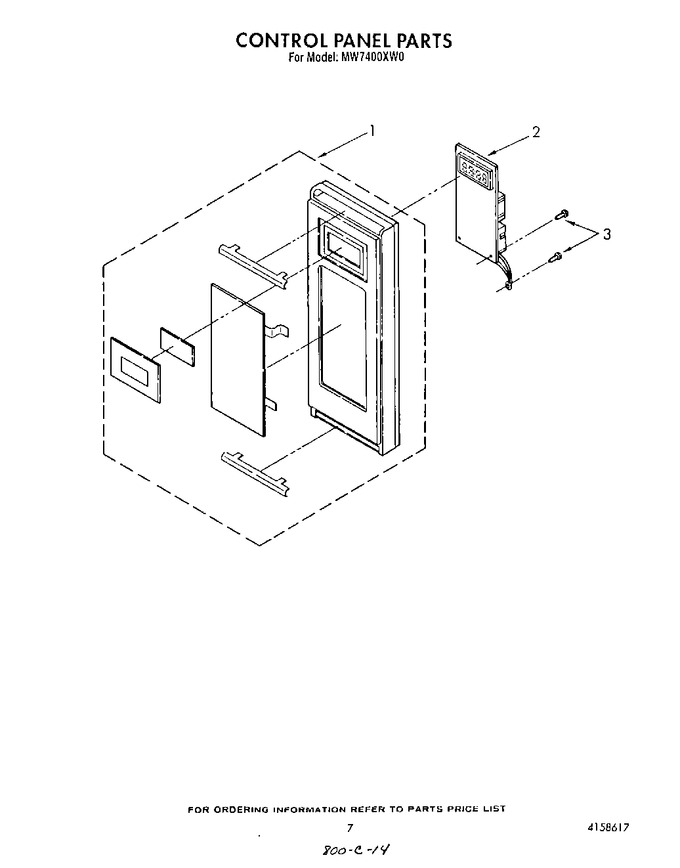 Diagram for MW7400XW0