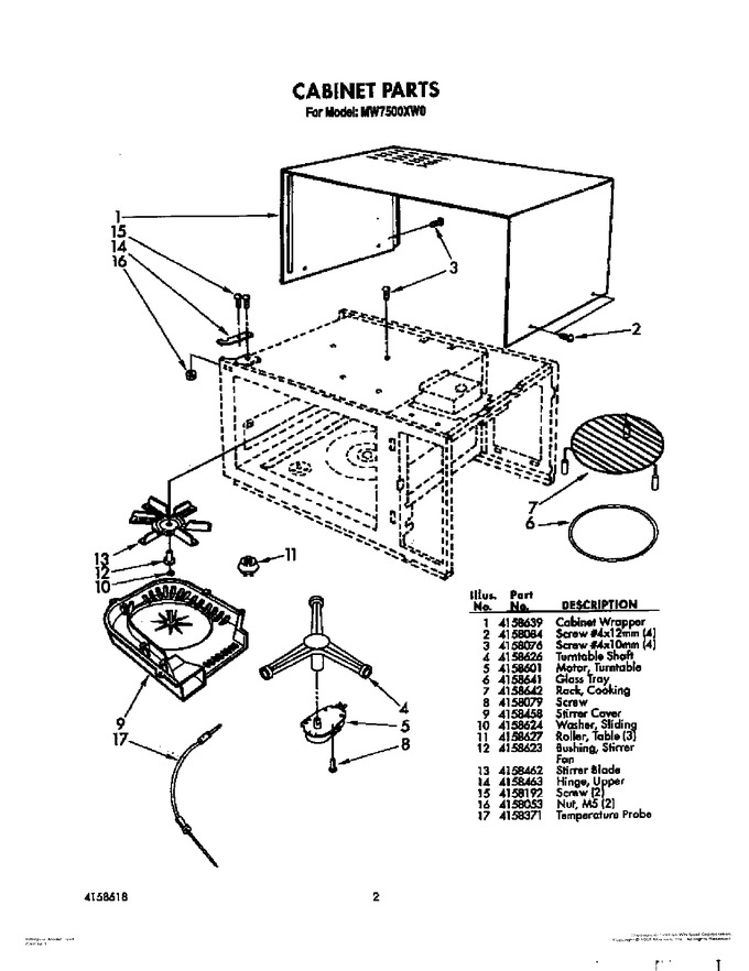 Diagram for MW7500XW0