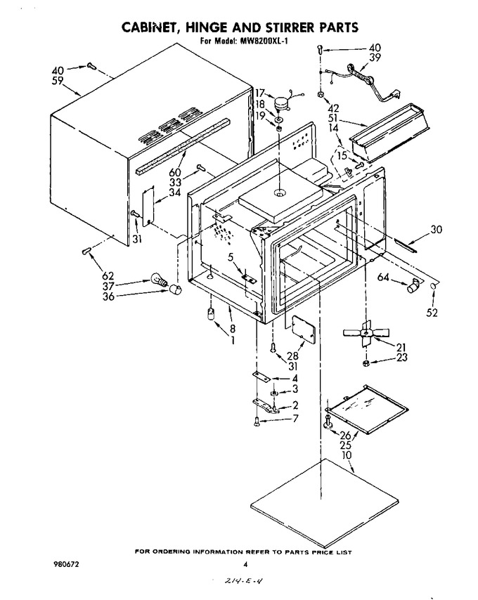 Diagram for MW8200XL1