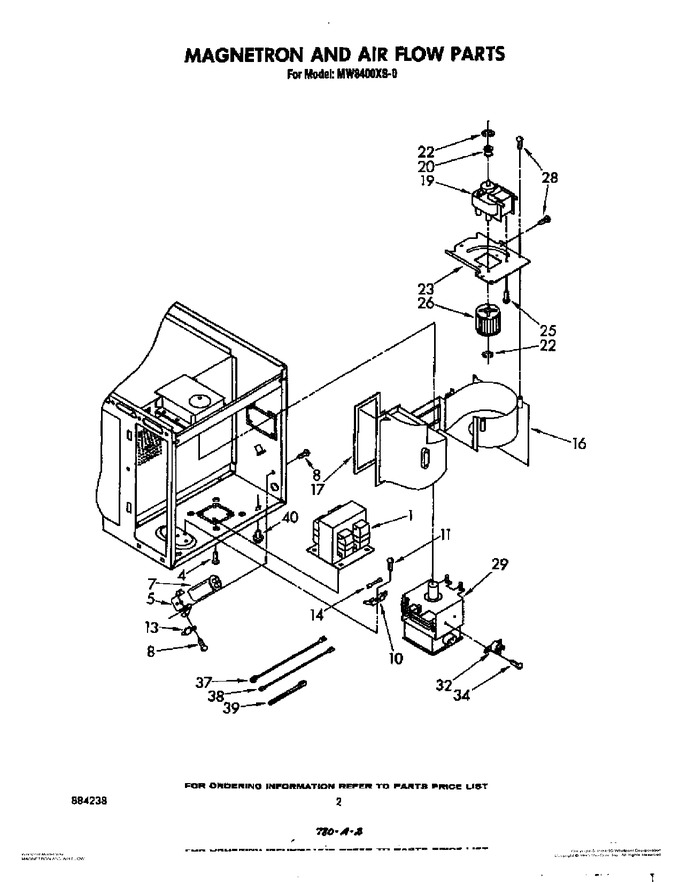 Diagram for MW8400XS0