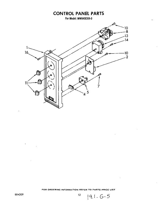 Diagram for MW840EXR0