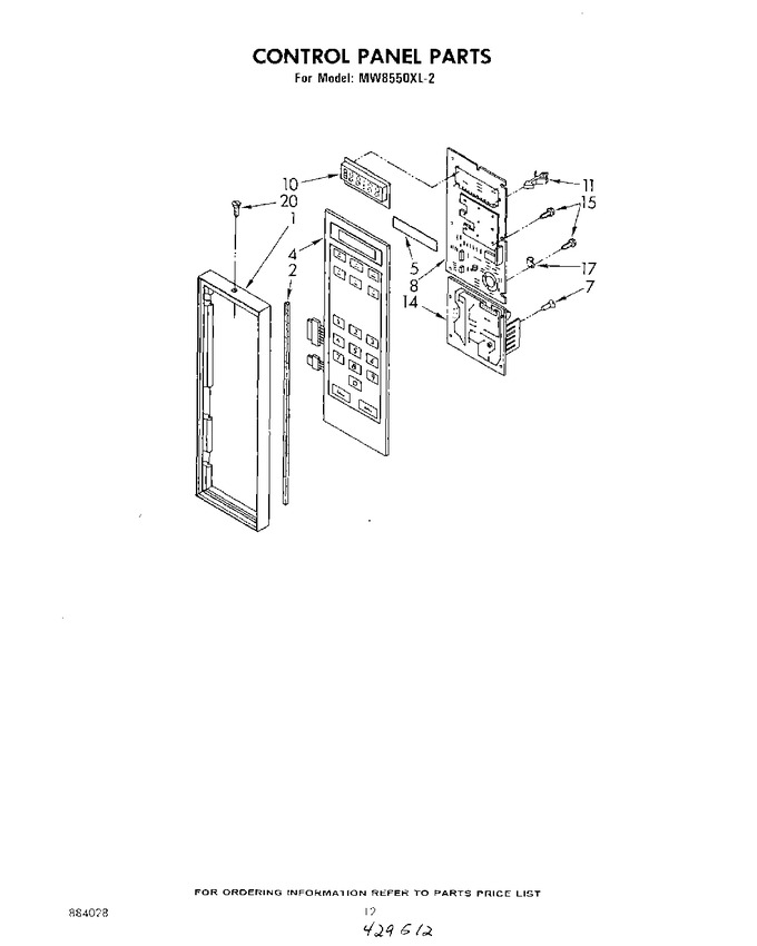 Diagram for MW8550XL2