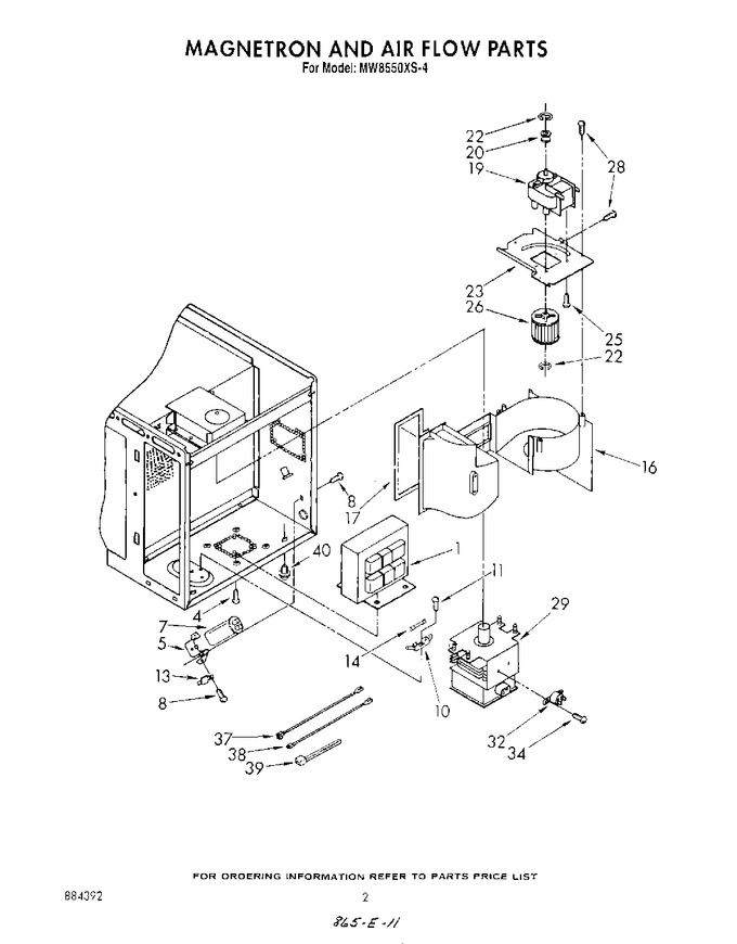 Diagram for MW8550XS4