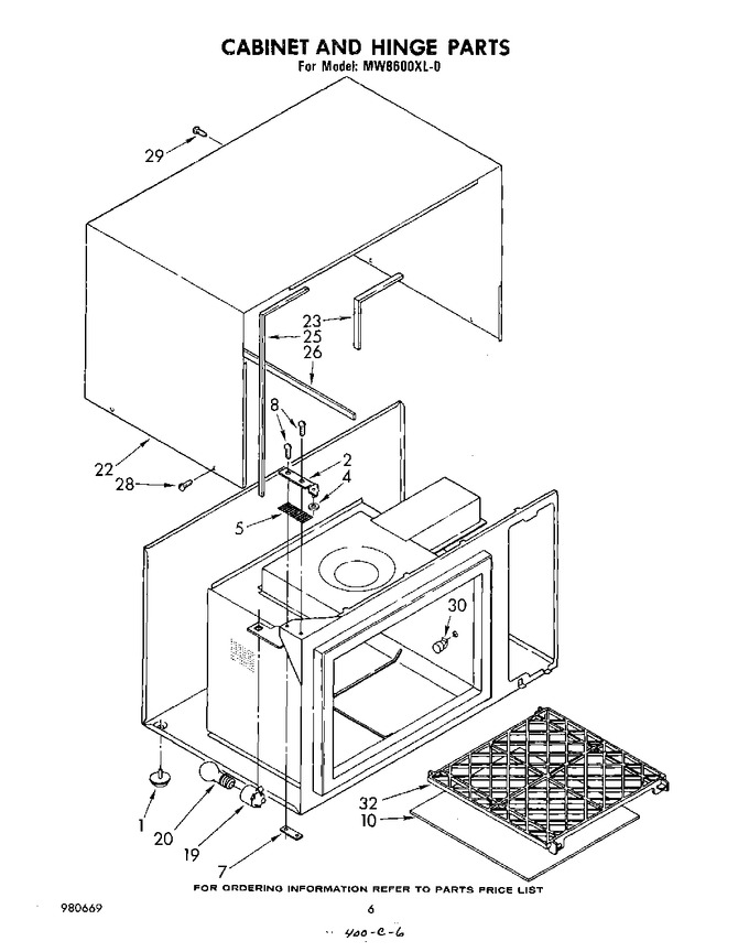 Diagram for MW8600XL0