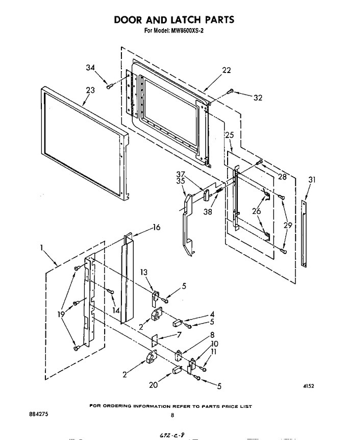 Diagram for MW8600XS2