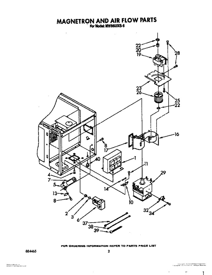 Diagram for MW8650XS6