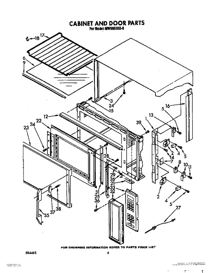 Diagram for MW8650XS6