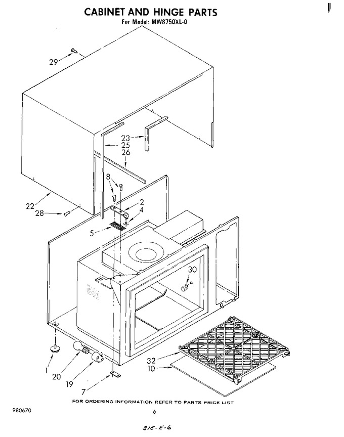 Diagram for MW8750XL0