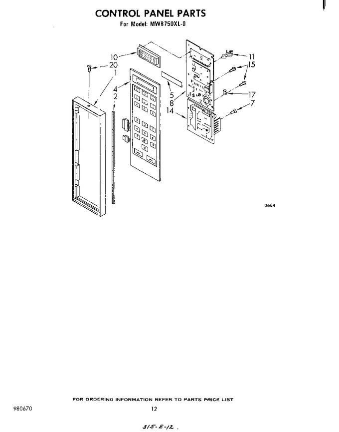 Diagram for MW8750XL0