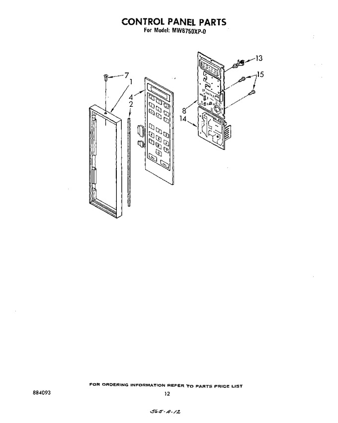 Diagram for MW8750XP0