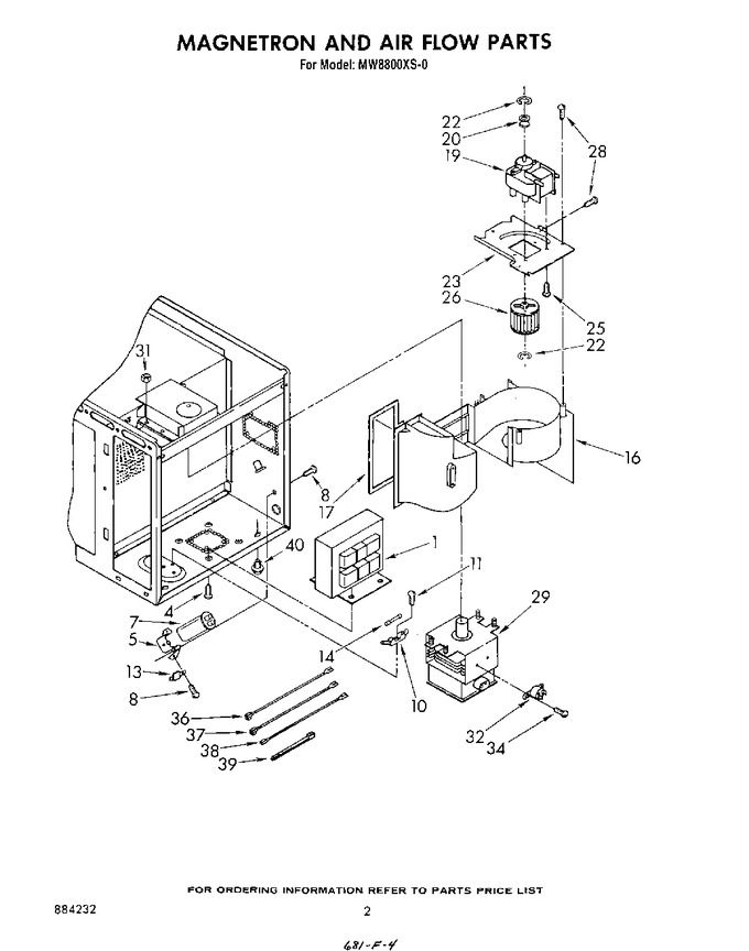 Diagram for MW8800XS0