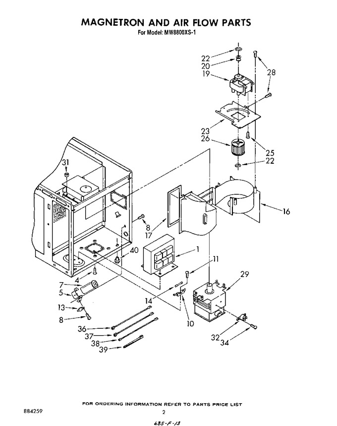Diagram for MW8800XS1