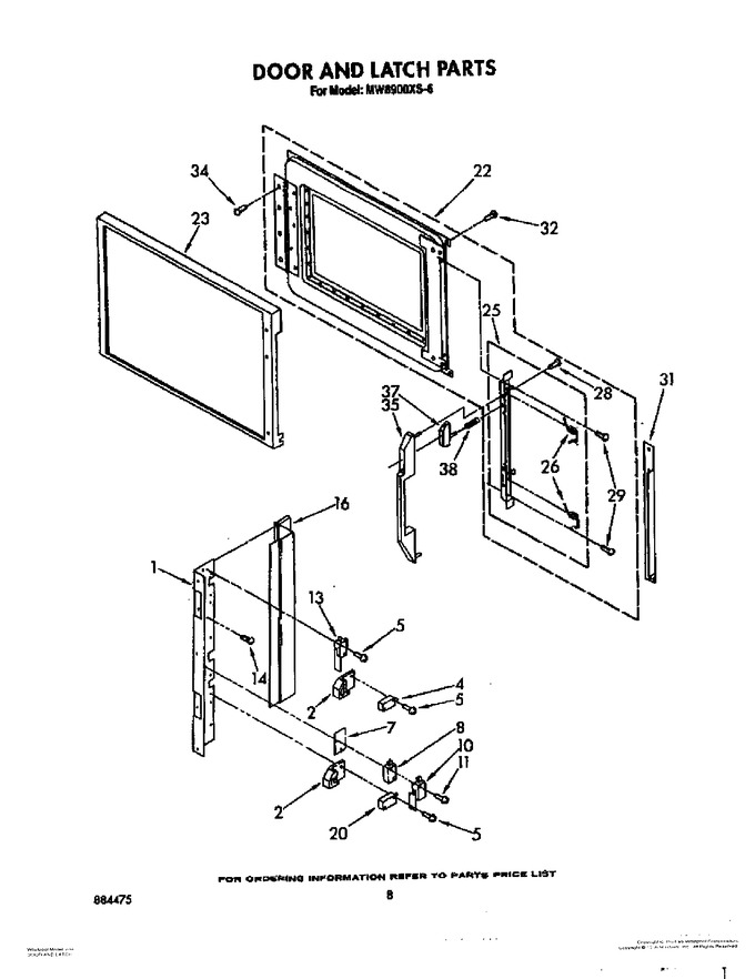 Diagram for MW8900XS6