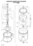 Diagram for 03 - Agitator, Basket And Tub Parts