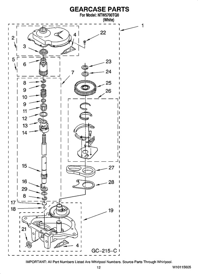 Diagram for NTW5700TQ0