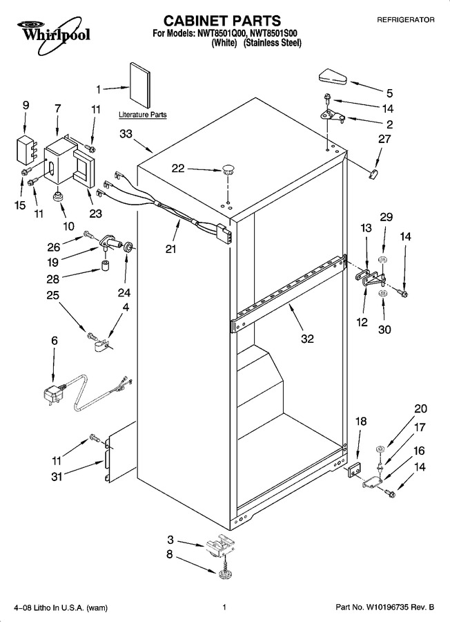 Diagram for NWT8501S00