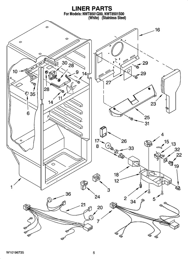 Diagram for NWT8501S00