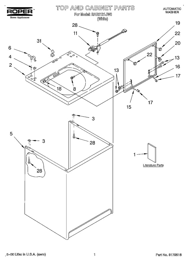 Diagram for RAB2121JW0