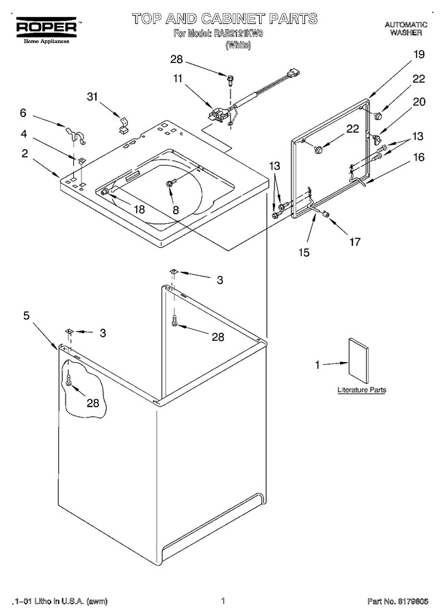 Diagram for RAB2121KW0