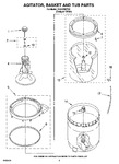 Diagram for 03 - Agitator, Basket And Tub Parts
