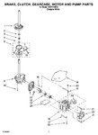 Diagram for 04 - Brake, Clutch, Gearcase, Motor And Pump Parts