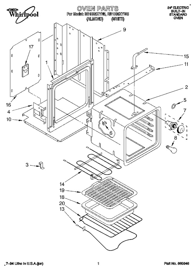 Diagram for RB1005XYW5