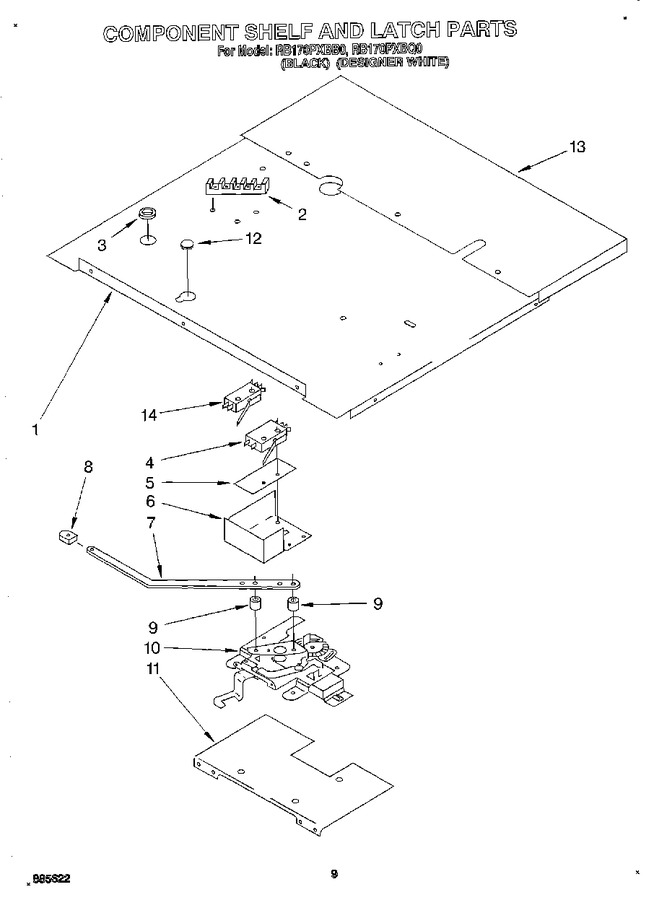Diagram for RB170PXBB0