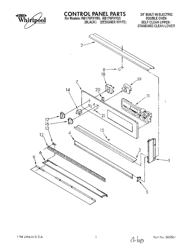Diagram for RB170PXYB5