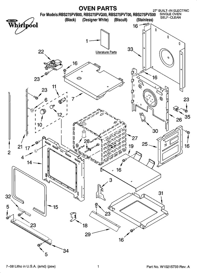 Diagram for RBS275PVQ00