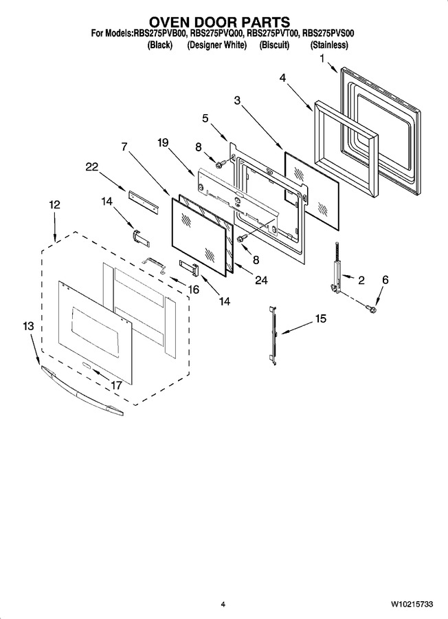 Diagram for RBS275PVT00