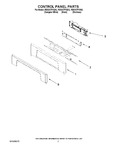 Diagram for 02 - Control Panel Parts