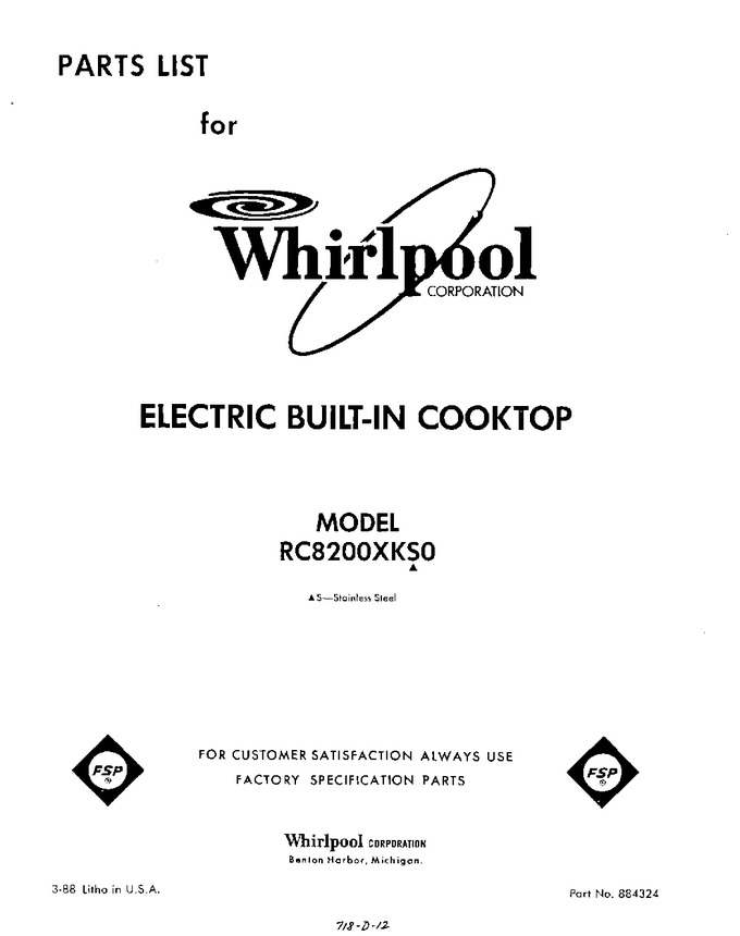 Diagram for RC8200XKS0