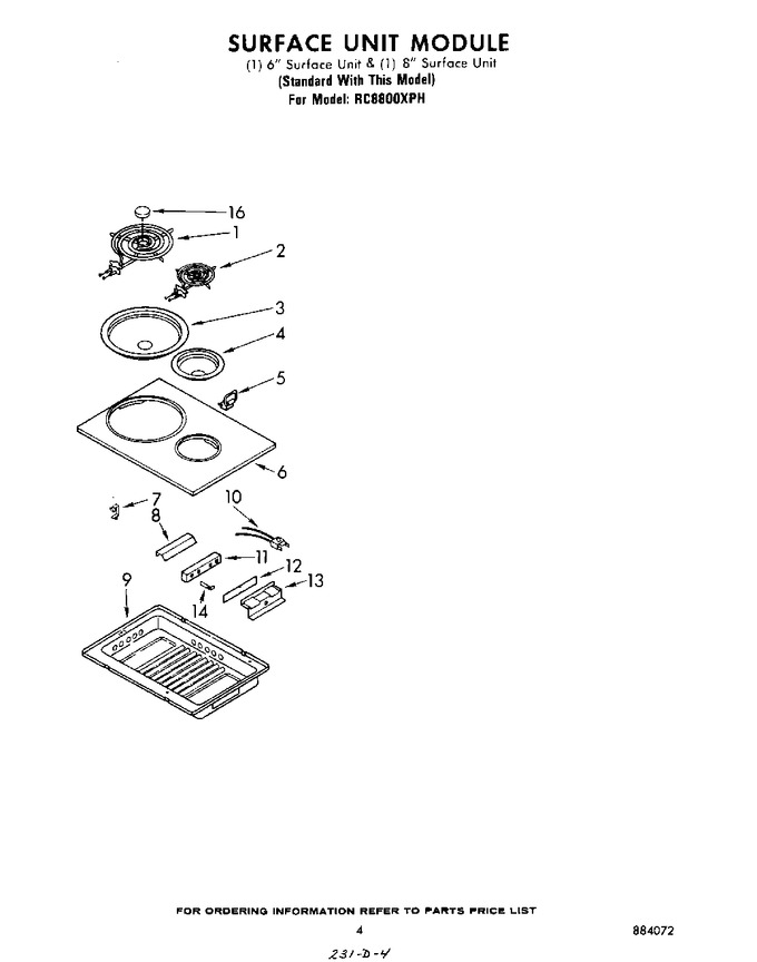 Diagram for RC8800XPH