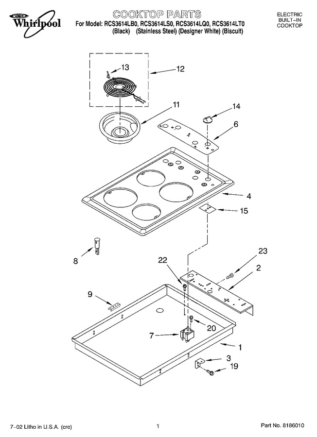 Diagram for RCS3614LS0