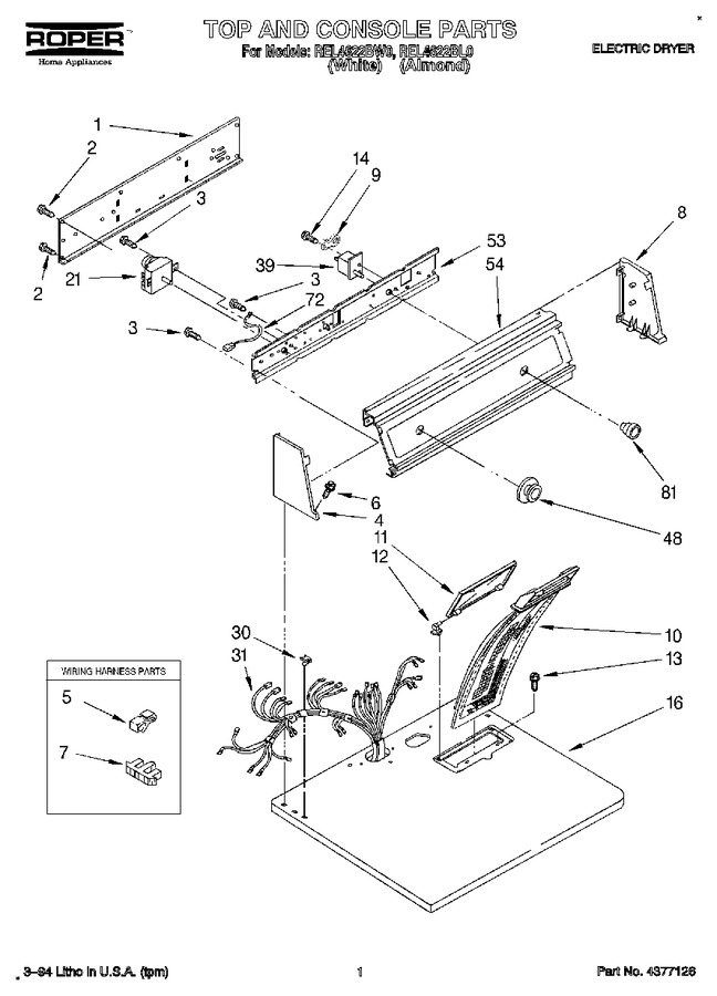 Diagram for REL4622BL0