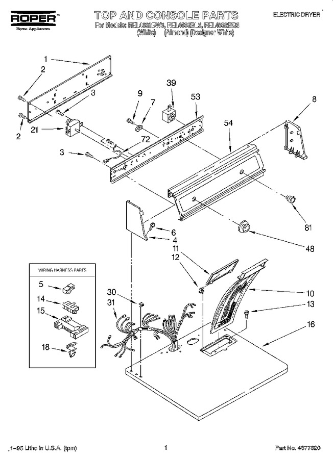 Diagram for REL4632BW3
